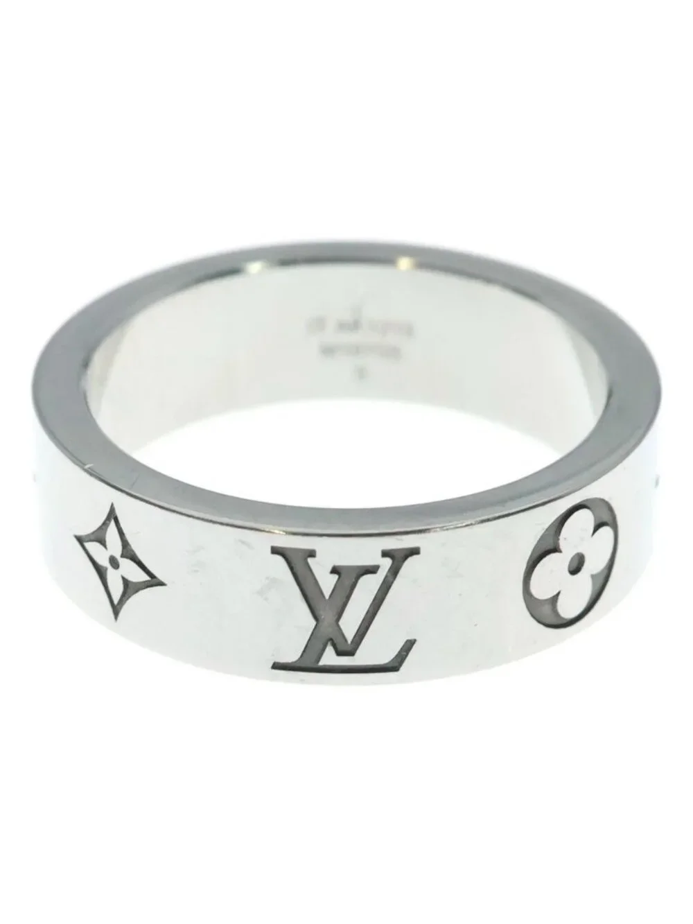 Louis Vuitton Ring LV Mosaic Monogram Silver